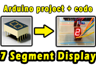 How to use digit 7-segment LED display with Arduino how to use digit 7-segment LED display with Arduino