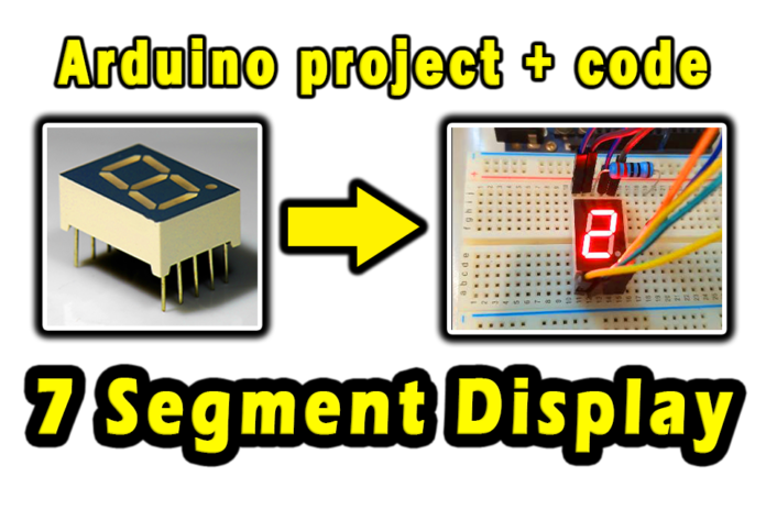 digit 7 Segment Display with Arduino | Arduino Project with code