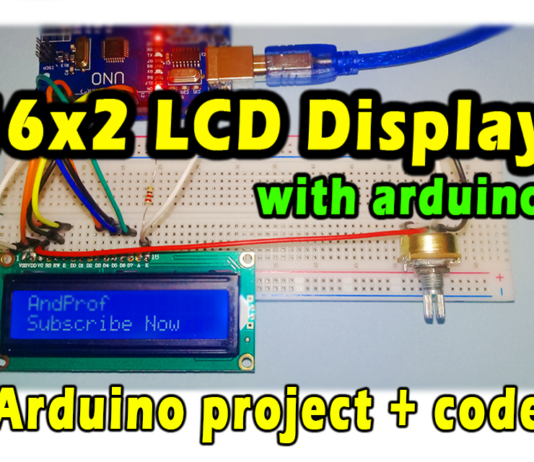 how to use 16×2 lcd display with arduino | arduino project with code 16x2 lcd display with arduino | arduino project with code