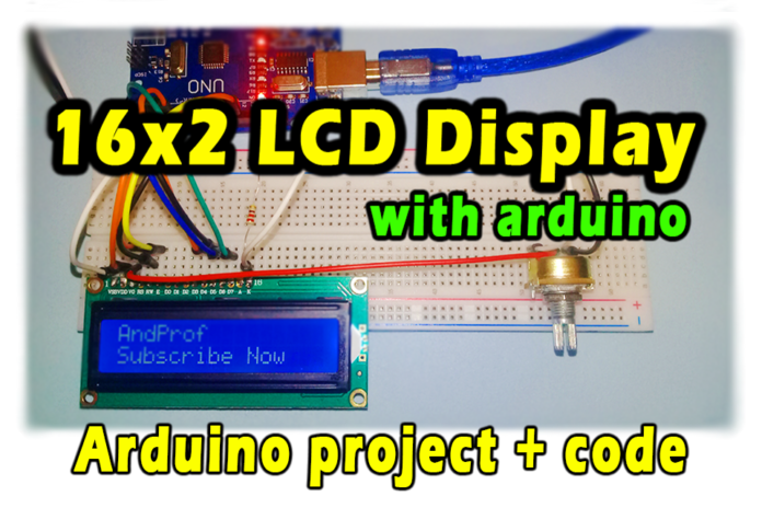 16x2 lcd display with arduino | arduino project with code